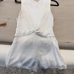 Elegant White Sleeveless Romper